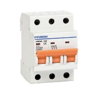 Aptomat MCB Hyundai thanh cài